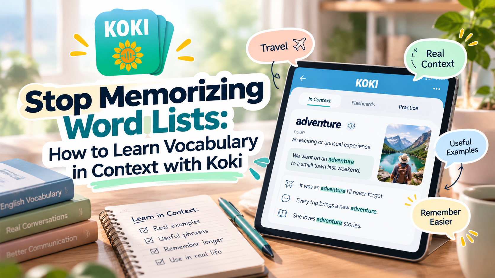 Stop Memorizing Word Lists: How to Learn Vocabulary in Context with Koki